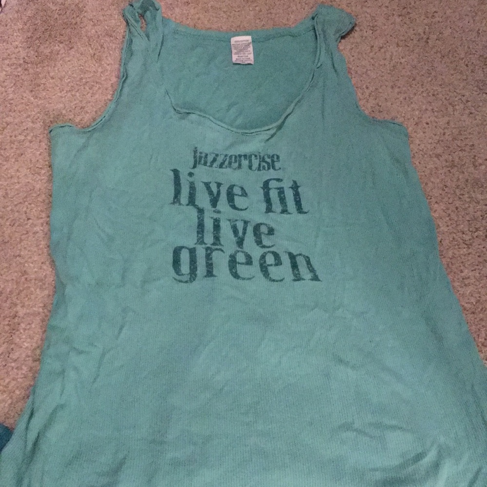Jazzercise loose-fit tank top